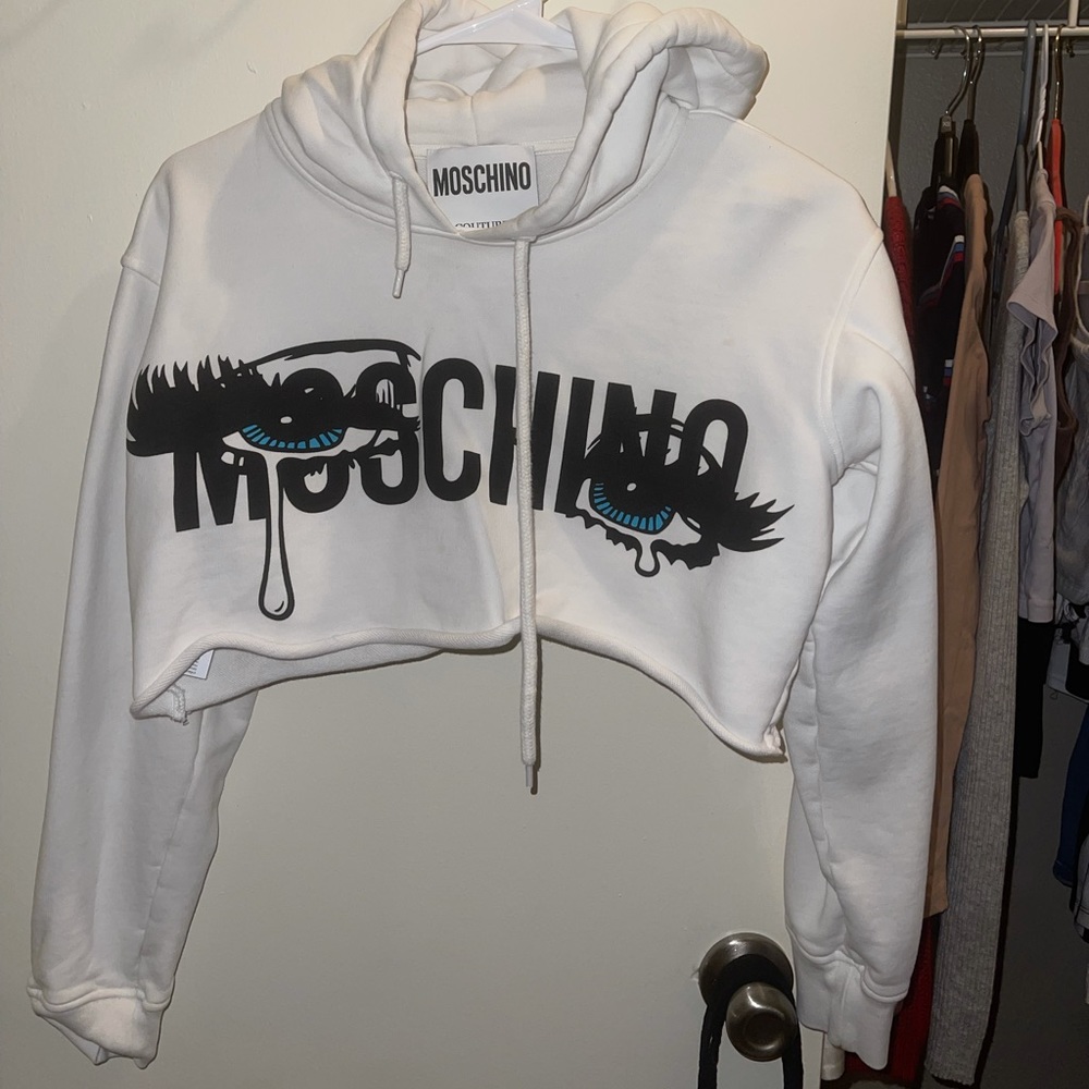 Moschino cropped hoodie